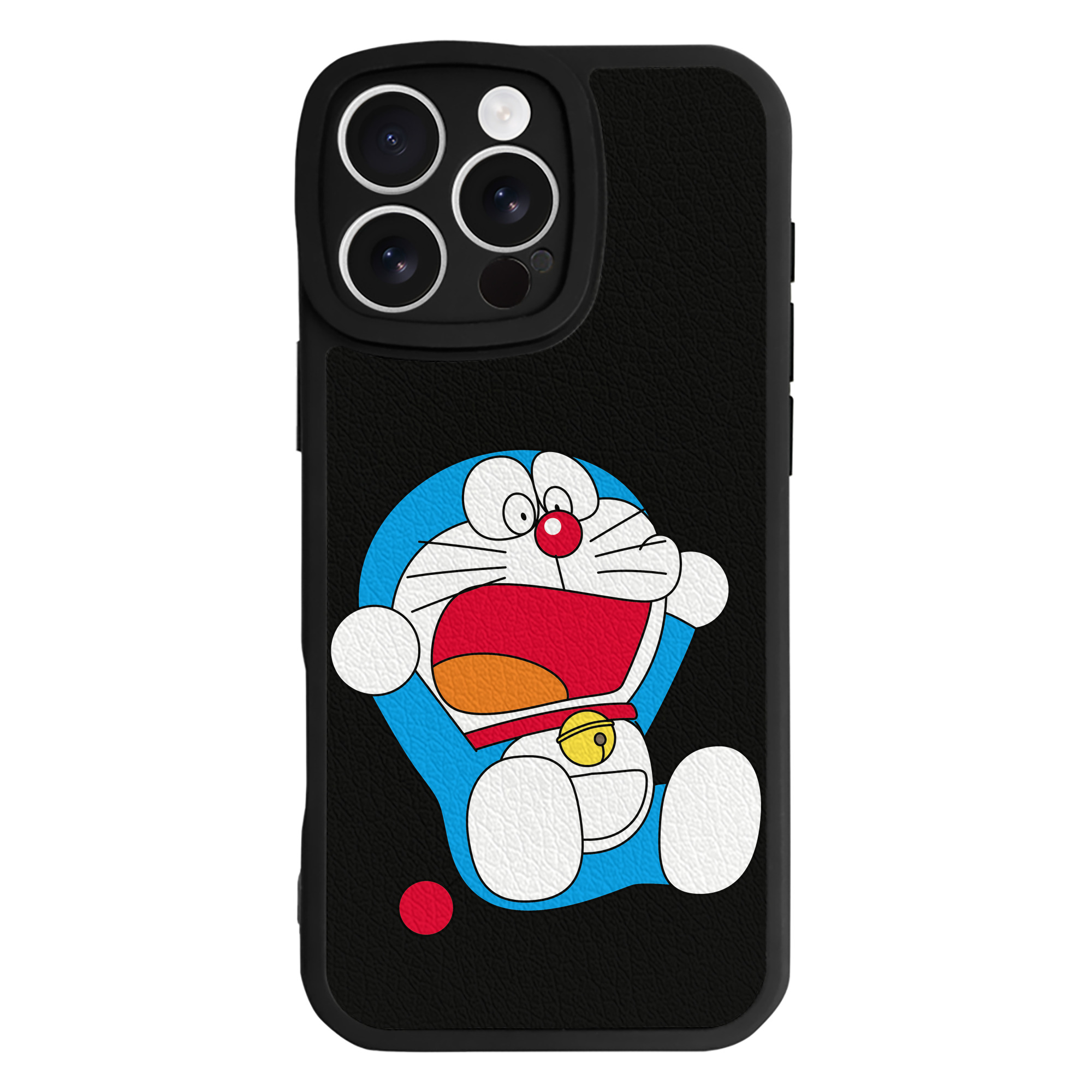 （画像用） ドラえもん Doraemon 【iPhone 16シリーズ対応】シリコンスマホケース（レザー調） 材質：シリコン